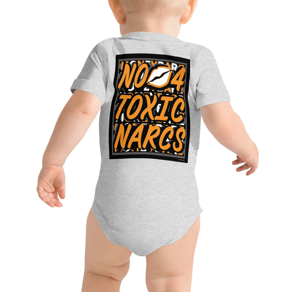 MONEYBARE N4TN-1 Baby Bodysuit One-Piece Onesie - Orange