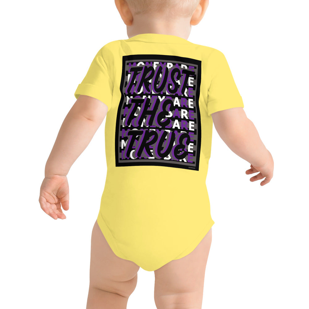MONEYBARE TTT-1 Baby Bodysuit One-Piece Onesie - Purple