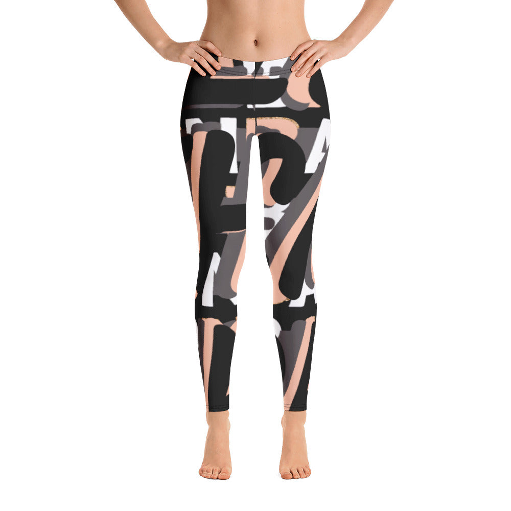 MONEYBARE Boss Fancy FTB-1 "Contouresque" Leggings - Peach