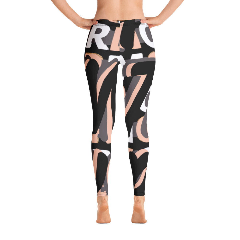 MONEYBARE Boss Fancy FTB-1 "Contouresque" Leggings - Peach