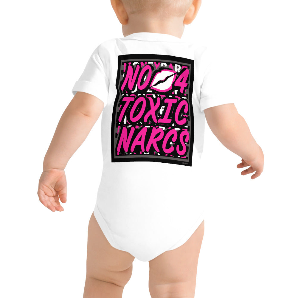 MONEYBARE N4TN-1 Baby Bodysuit One-Piece Onesie - Pink