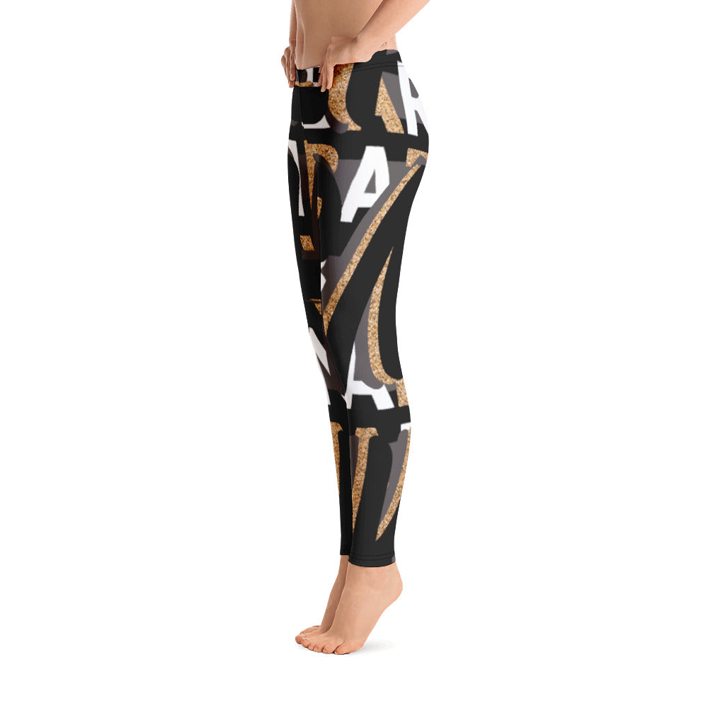 MONEYBARE Boss Fancy FTB-1 "Contouresque" Leggings - Sand in Icon