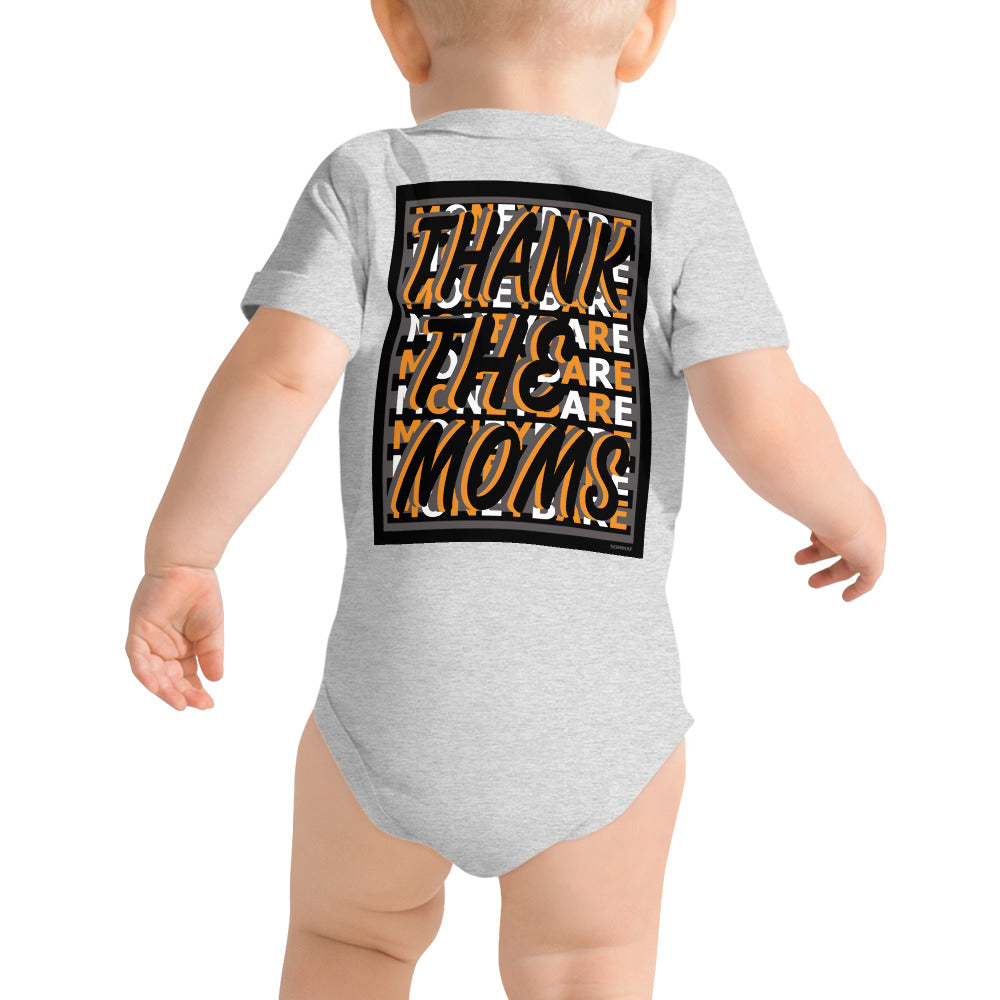 MONEYBARE TTM-1 Baby Bodysuit One-Piece Onesie - Orange