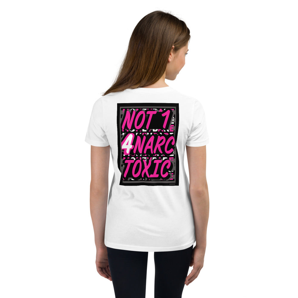 MONEYBARE N4TN-1 Youth Short Sleeve Premium T-Shirt - Pink In Icon