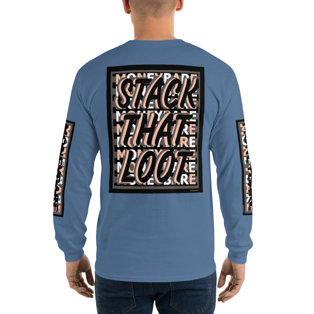 STL-1 Men’s Long Sleeve Shirt - Peach
