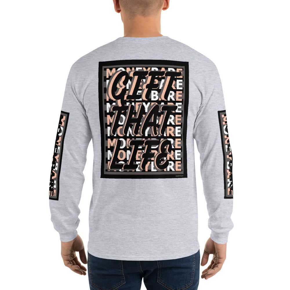 GTL-1 Men’s Long Sleeve Shirt - Peach