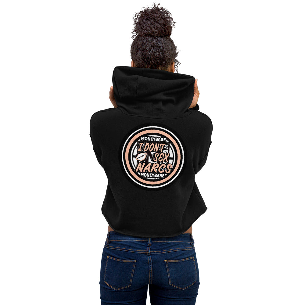 MONEYBARE IDSN-1 Crop Hoodie - Peach In Icon
