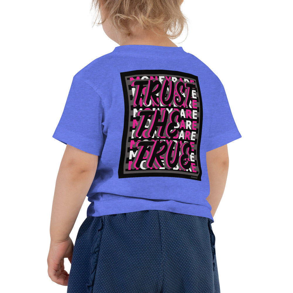 MONEYBARE TTT-1 Toddler Short Sleeve Tee - Pink
