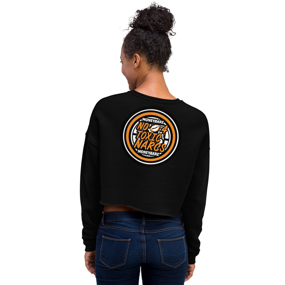 MONEYBARE N4TN-1 Crop Sweatshirt - Orange In Icon