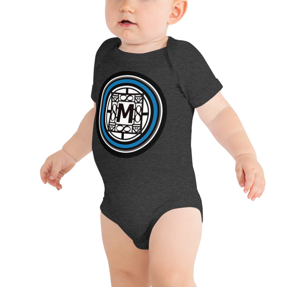 MONEYBARE TTM-1 Baby Bodysuit One-Piece Onesie - Blue
