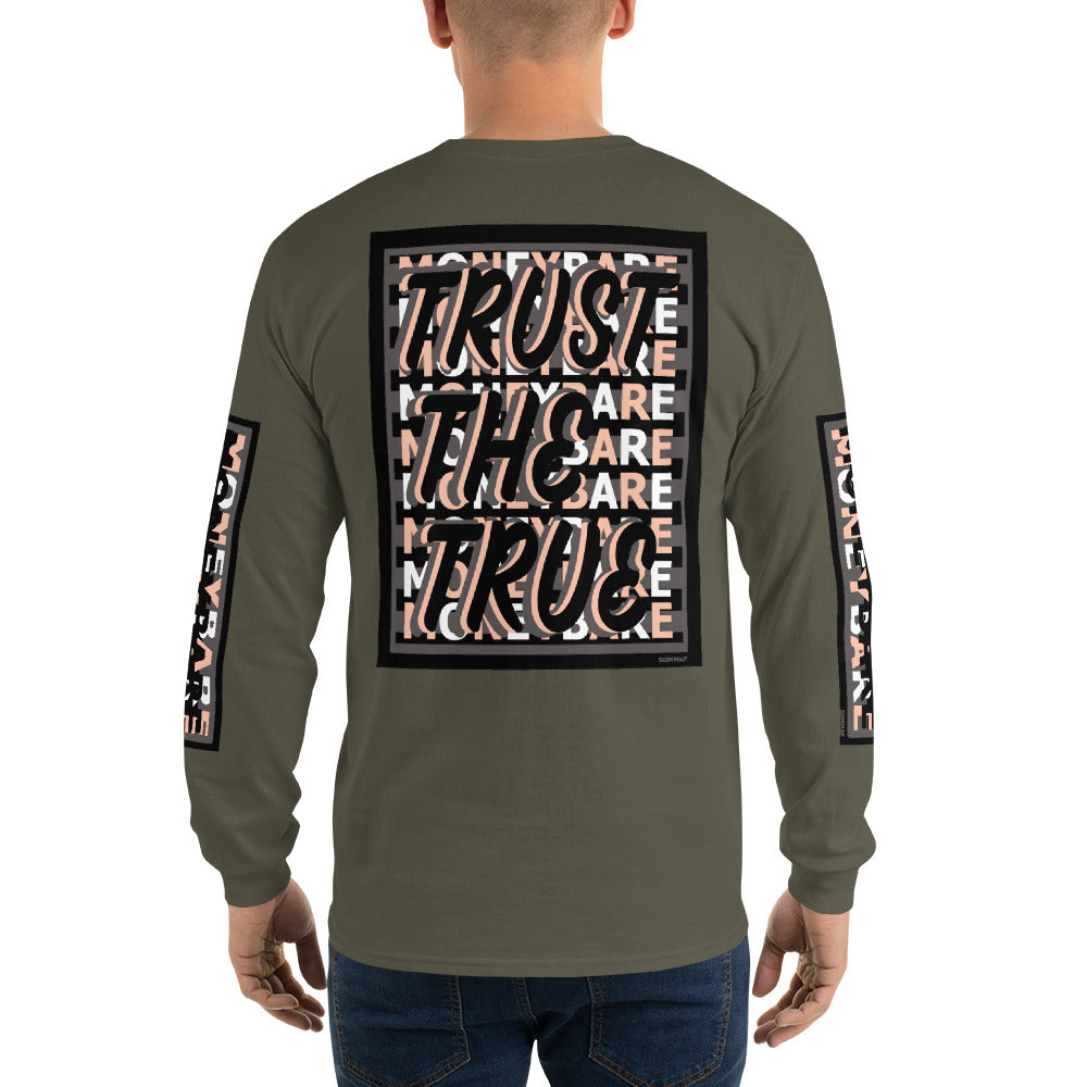TTT-1 Men’s Long Sleeve Shirt - Peach