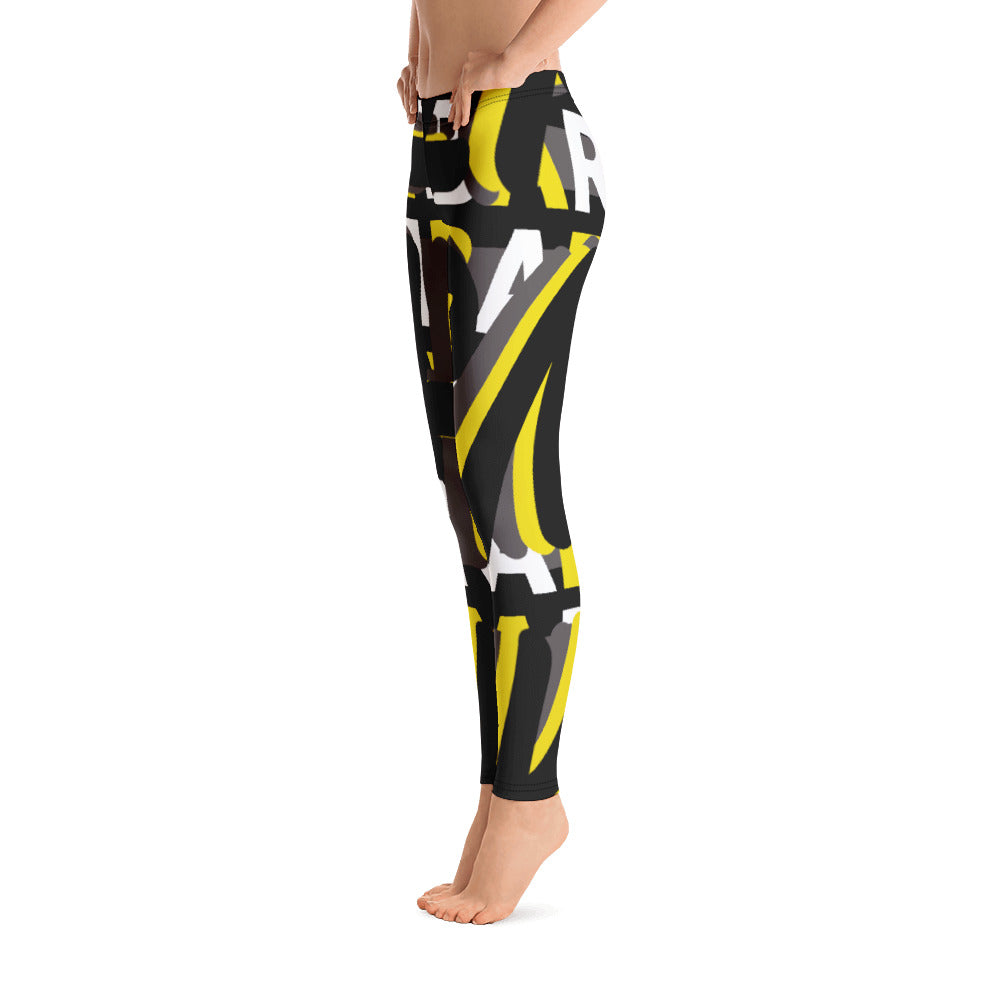 MONEYBARE Boss Fancy FTB-1 "Contouresque" Leggings - Yellow
