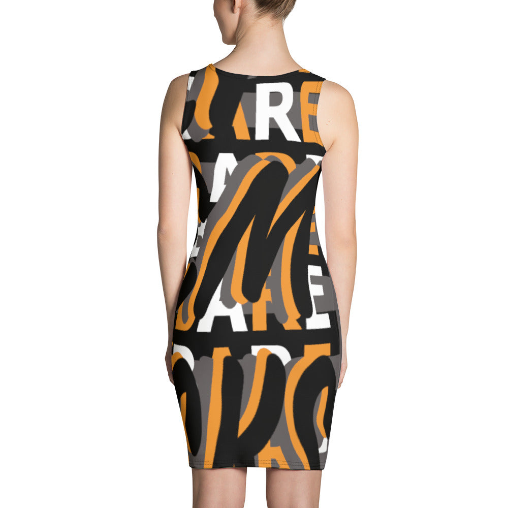 MONEYBARE Boss Fancy FTB-1 "Contouresque" Dress - Orange