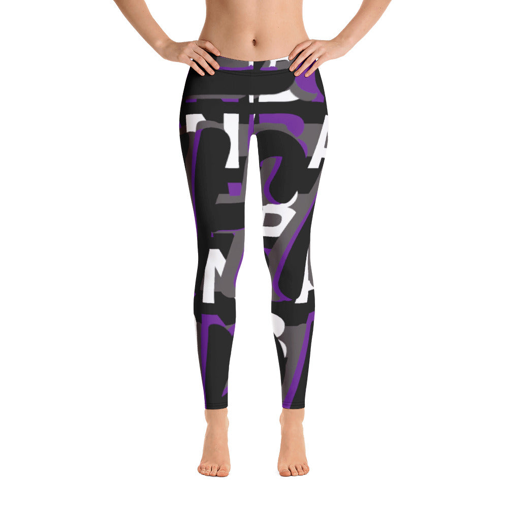 MONEYBARE Boss Fancy FTB-1 "Contouresque" Leggings - Purple in Icon