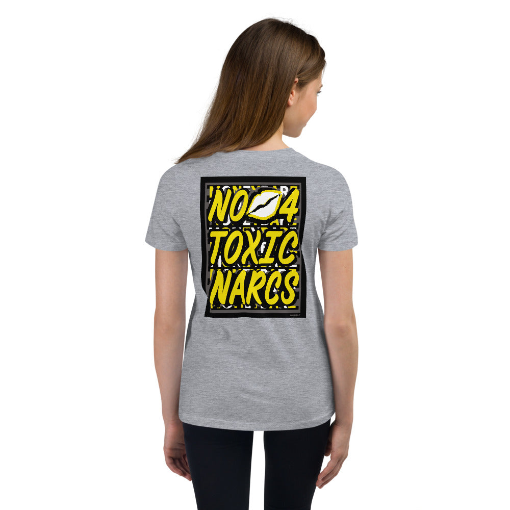 MONEYBARE N4TN-1 Youth Short Sleeve Premium T-Shirt - Yellow In Icon