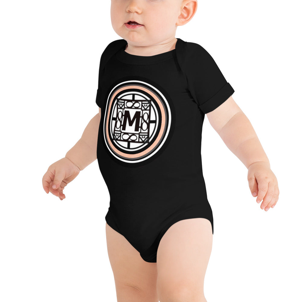 MONEYBARE N4TN-1 Baby Bodysuit One-Piece Onesie - Peach