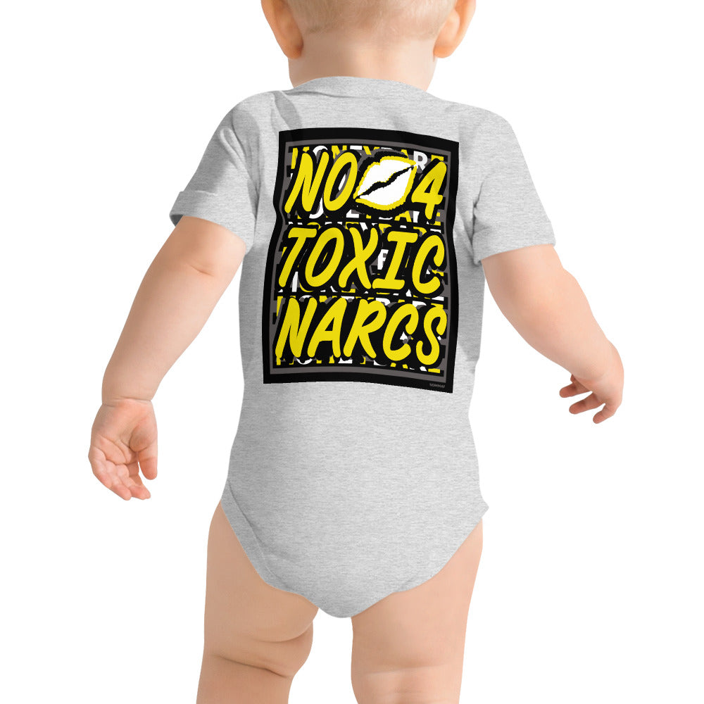 MONEYBARE N4TN-1 Baby Bodysuit One-Piece Onesie - Yellow In Icon