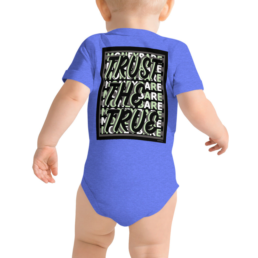 MONEYBARE TTT-1 Baby Bodysuit One-Piece Onesie - Mint Green