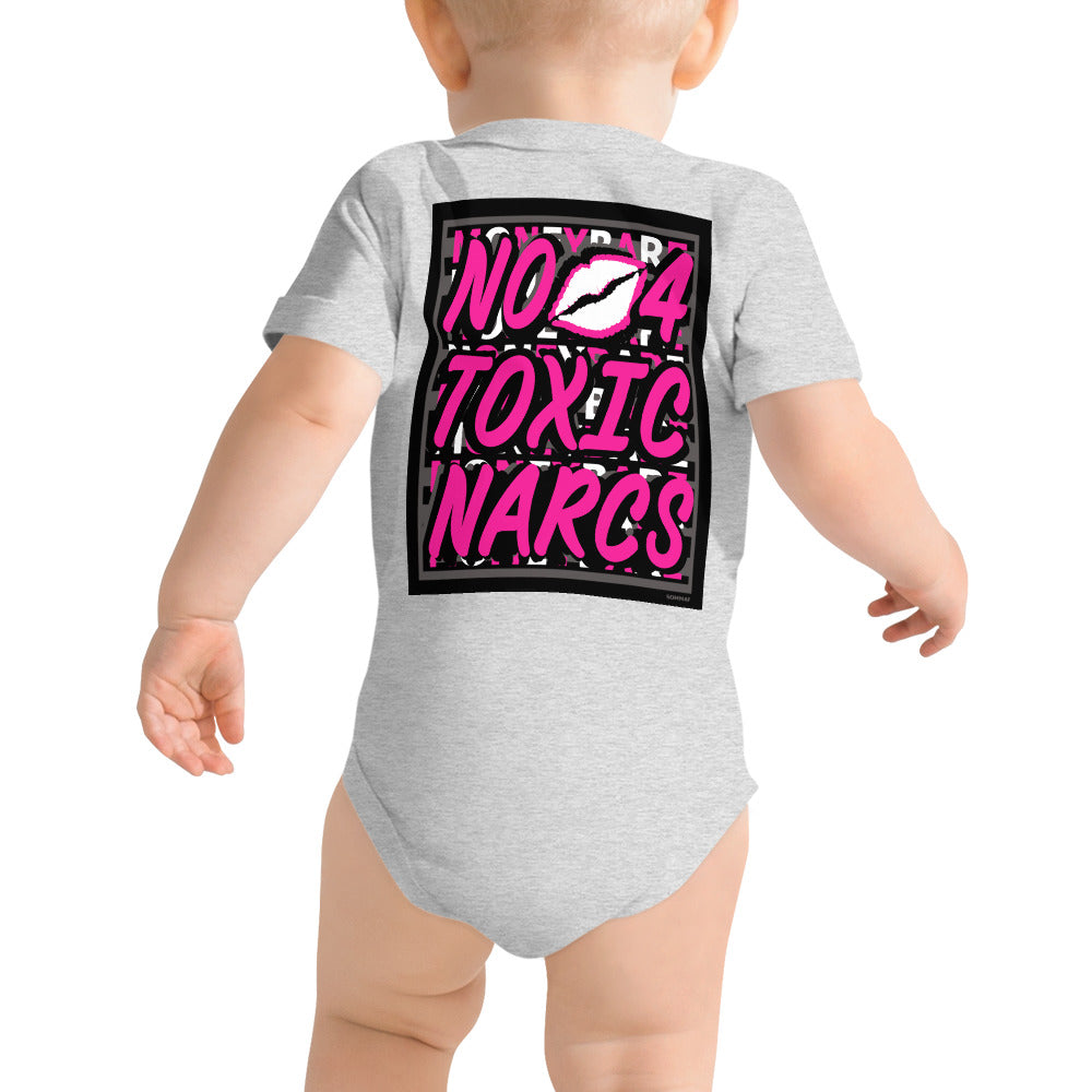 MONEYBARE N4TN-1 Baby Bodysuit One-Piece Onesie - Pink