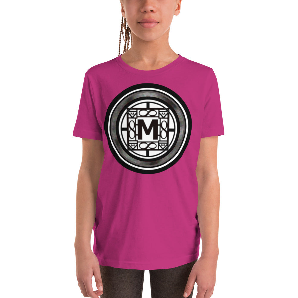 MONEYBARE TTM-1 Youth Short Sleeve Premium T-Shirt - Grey In Icon