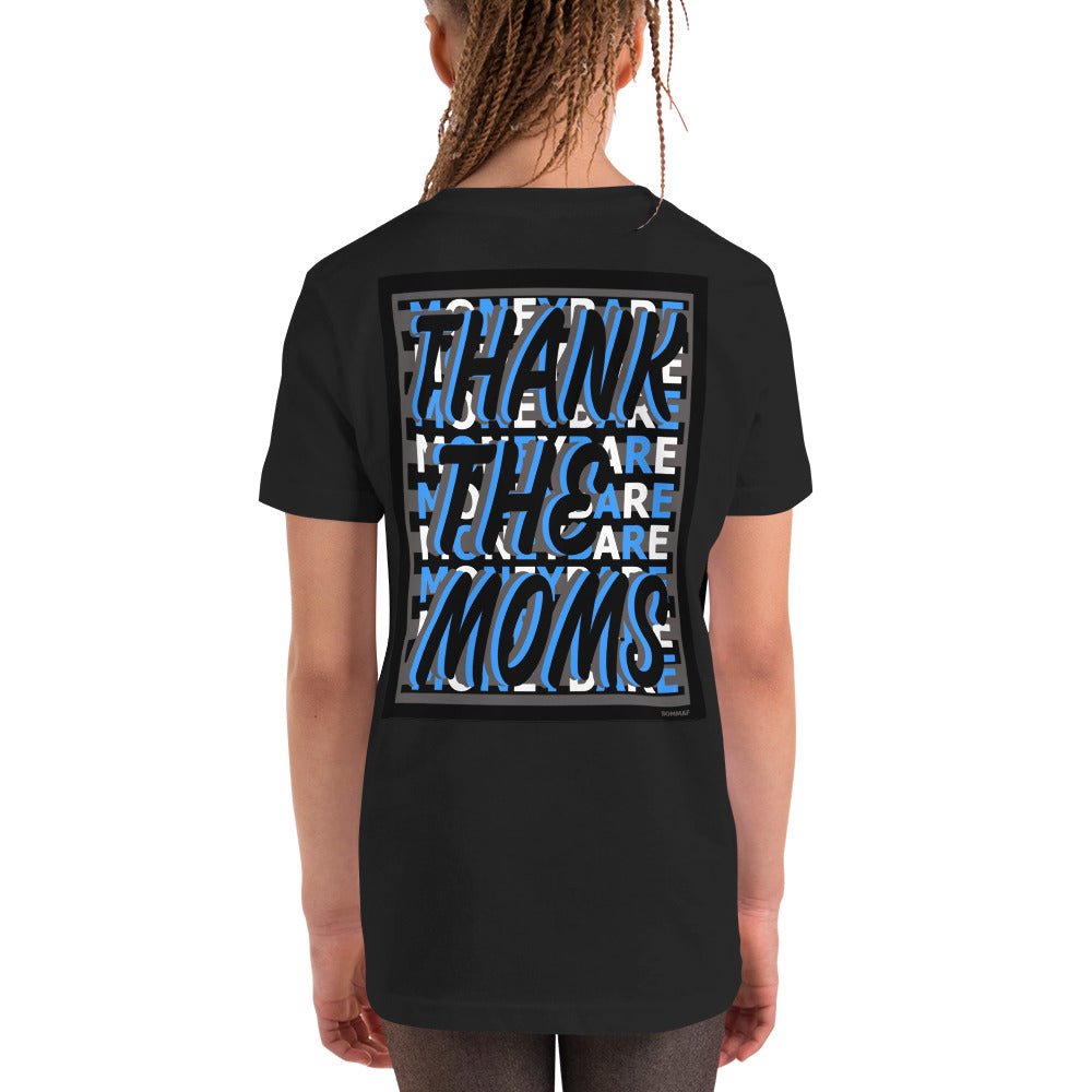 MONEYBARE TTM-1 Youth Short Sleeve Premium T-Shirt - Aqua In Icon