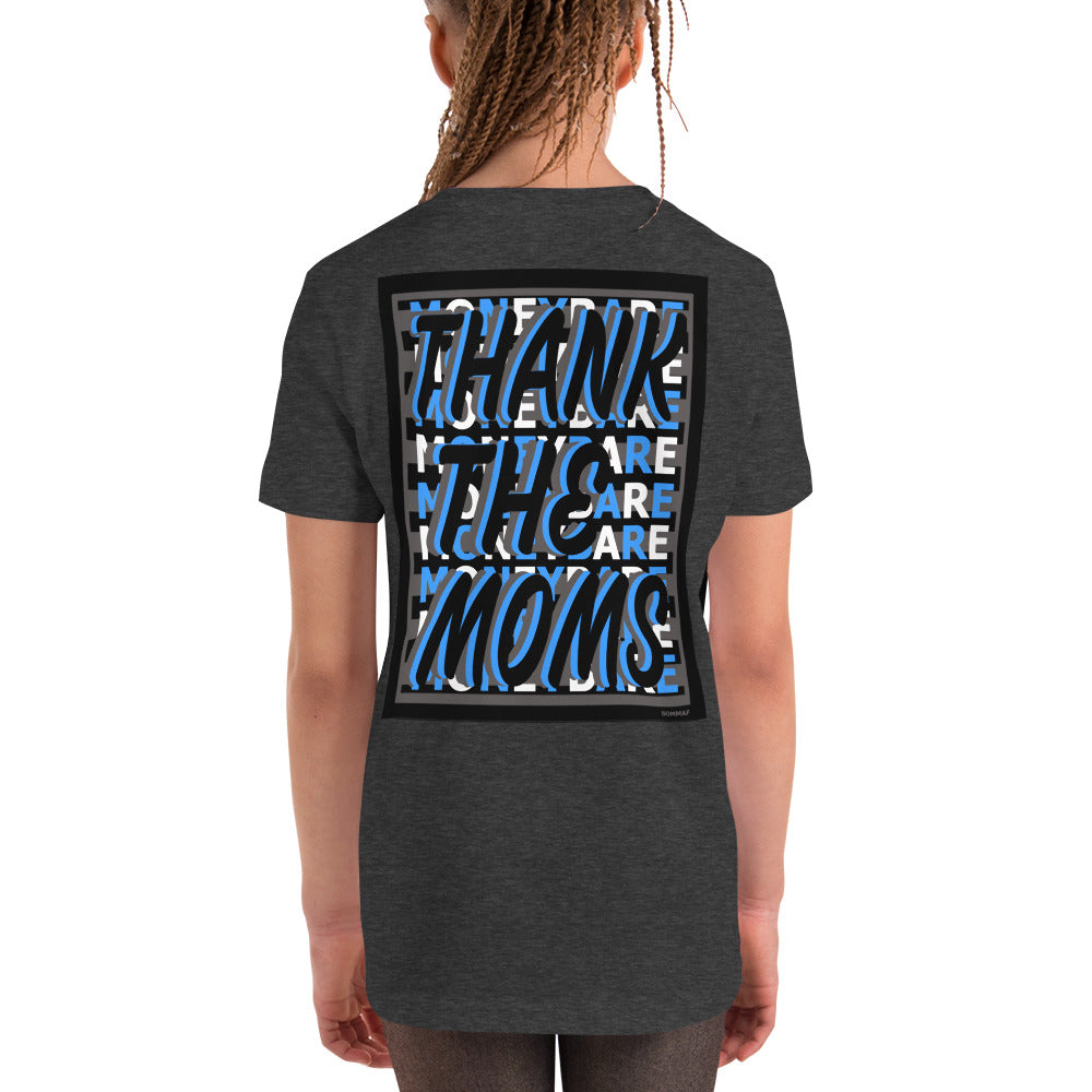 MONEYBARE TTM-1 Youth Short Sleeve Premium T-Shirt - Aqua In Icon