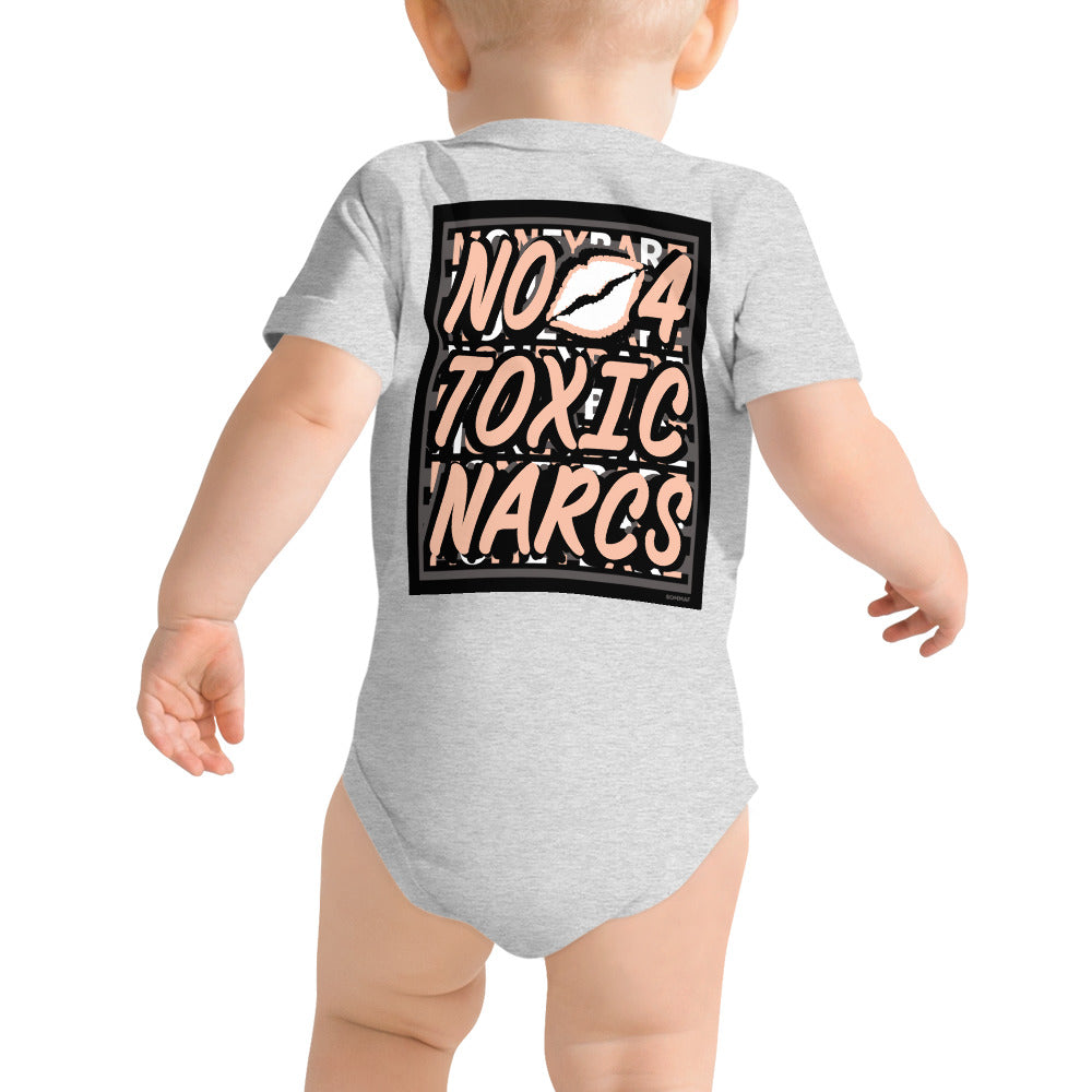 MONEYBARE N4TN-1 Baby Bodysuit One-Piece Onesie - Peach