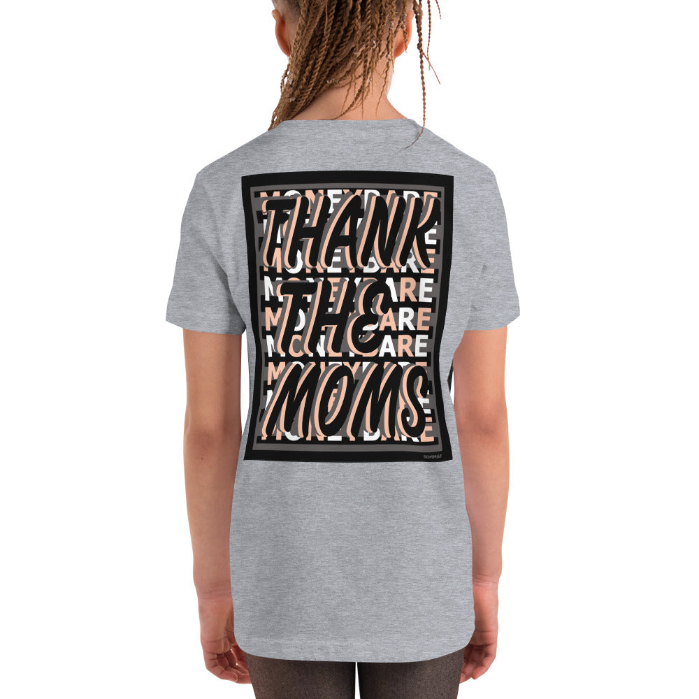 MONEYBARE TTM-1 Youth Short Sleeve Premium T-Shirt - Peach In Icon