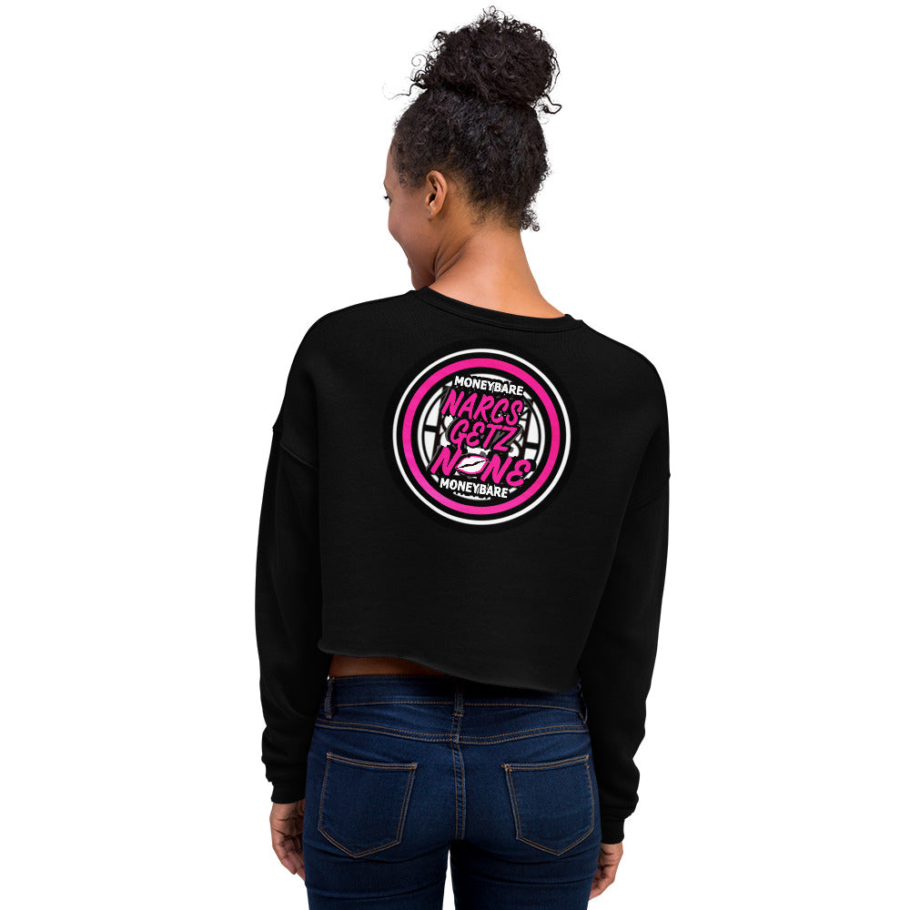 MONEYBARE NGN-1 Crop Sweatshirt - Pink In Icon