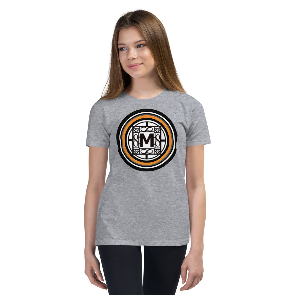 MONEYBARE N4TN-1 Youth Short Sleeve Premium T-Shirt - Orange In Icon