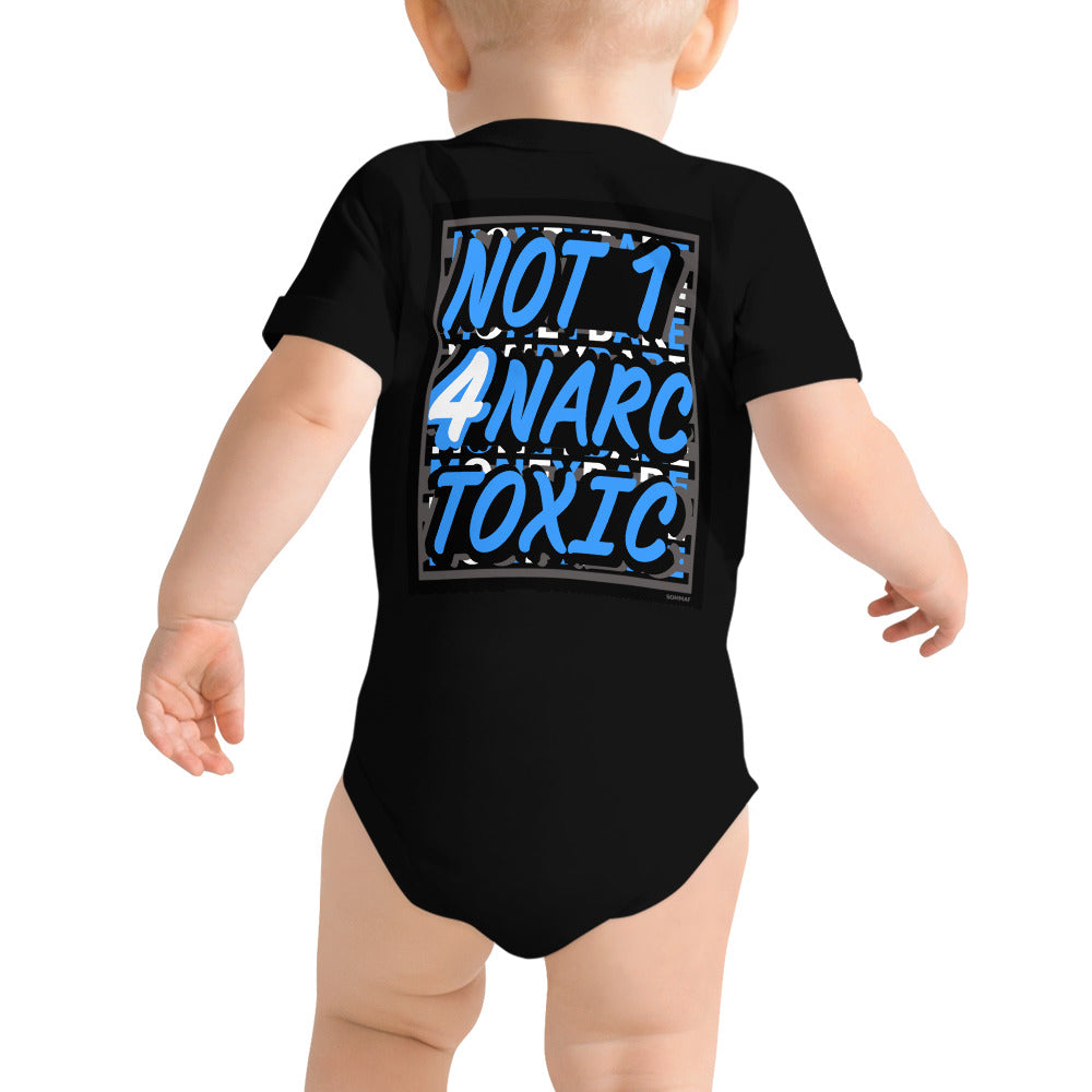 MONEYBARE N4TN-1 Baby Bodysuit One-Piece Onesie - Aqua