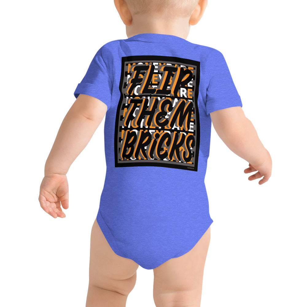 MONEYBARE FTB-1 Baby Bodysuit One-Piece Onesie - Orange