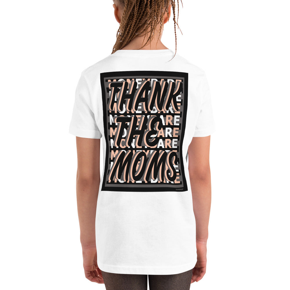 MONEYBARE TTM-1 Youth Short Sleeve Premium T-Shirt - Peach In Icon