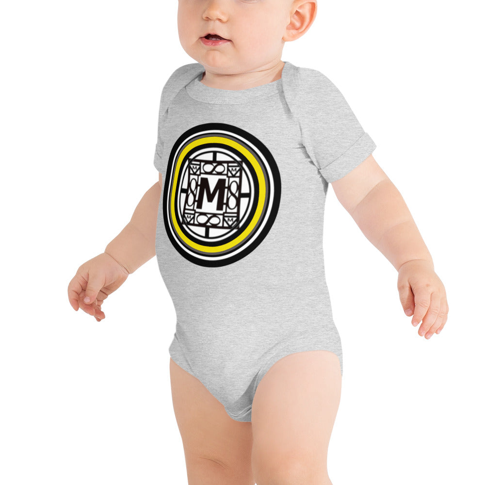 MONEYBARE N4TN-1 Baby Bodysuit One-Piece Onesie - Yellow In Icon