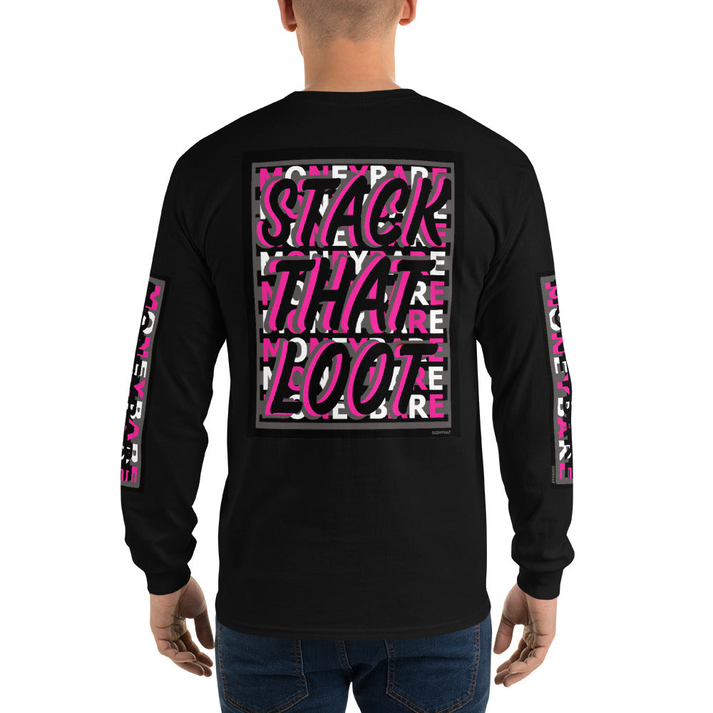 STL-1 Men’s Long Sleeve Shirt - Pink