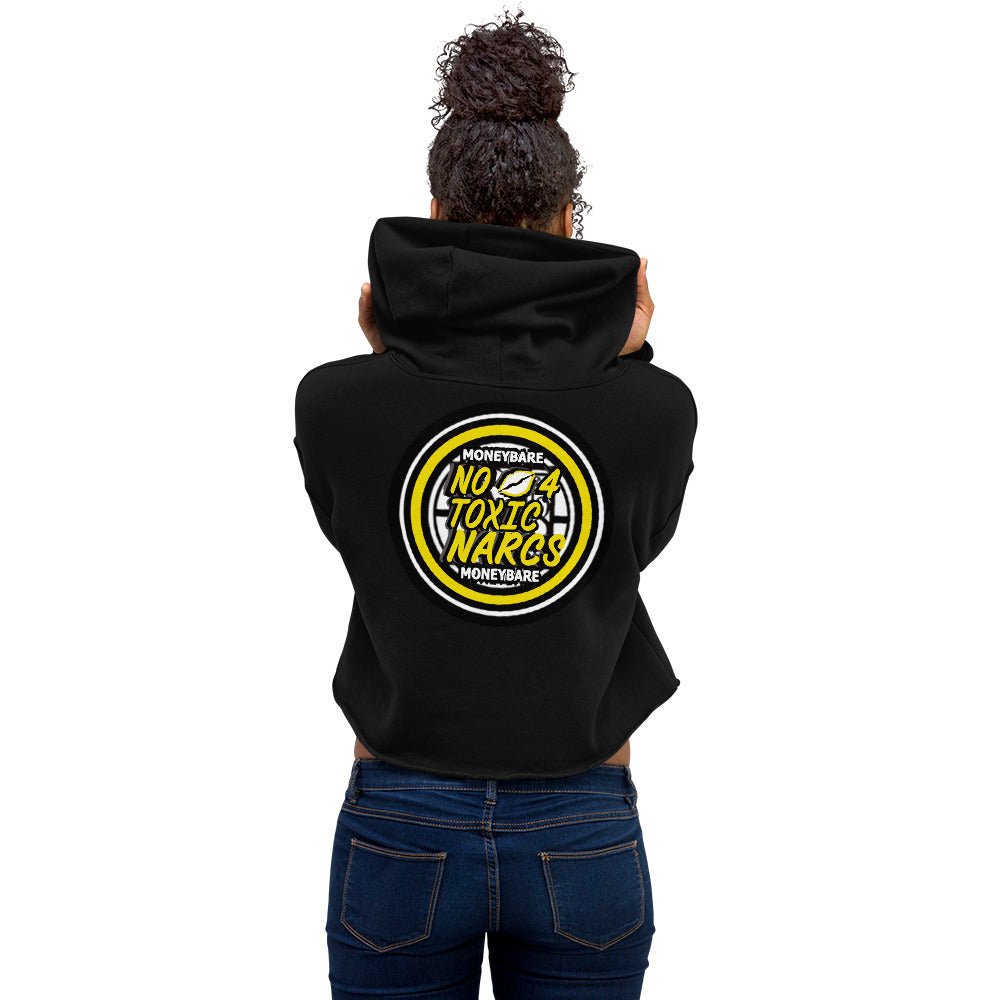 MONEYBARE N4TN-1 Crop Hoodie - Yellow In Icon