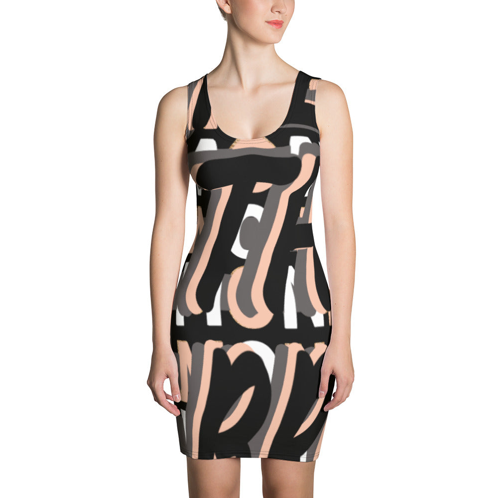 MONEYBARE Boss Fancy FTB-1 "Contouresque" Dress - Peach