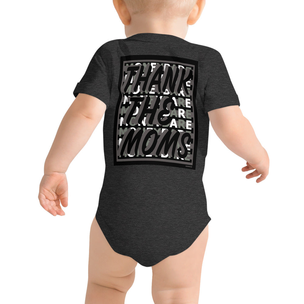 MONEYBARE TTM-1 Baby Bodysuit One-Piece Onesie - Grey