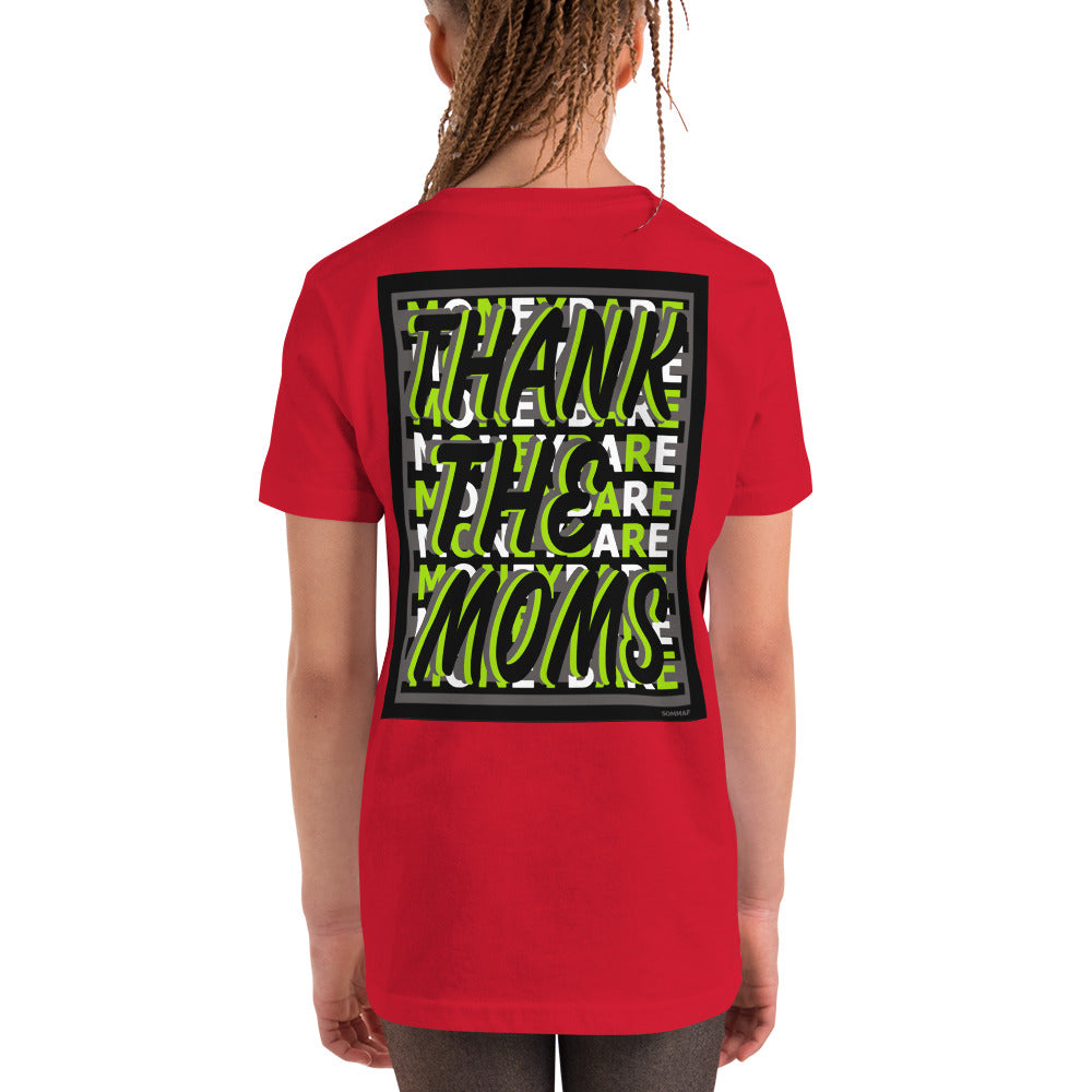 MONEYBARE TTM-1 Youth Short Sleeve Premium T-Shirt - Green In Icon