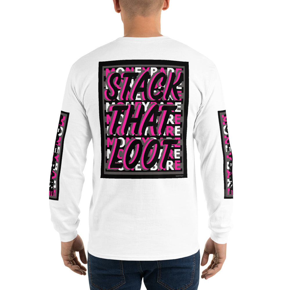 STL-1 Men’s Long Sleeve Shirt - Pink