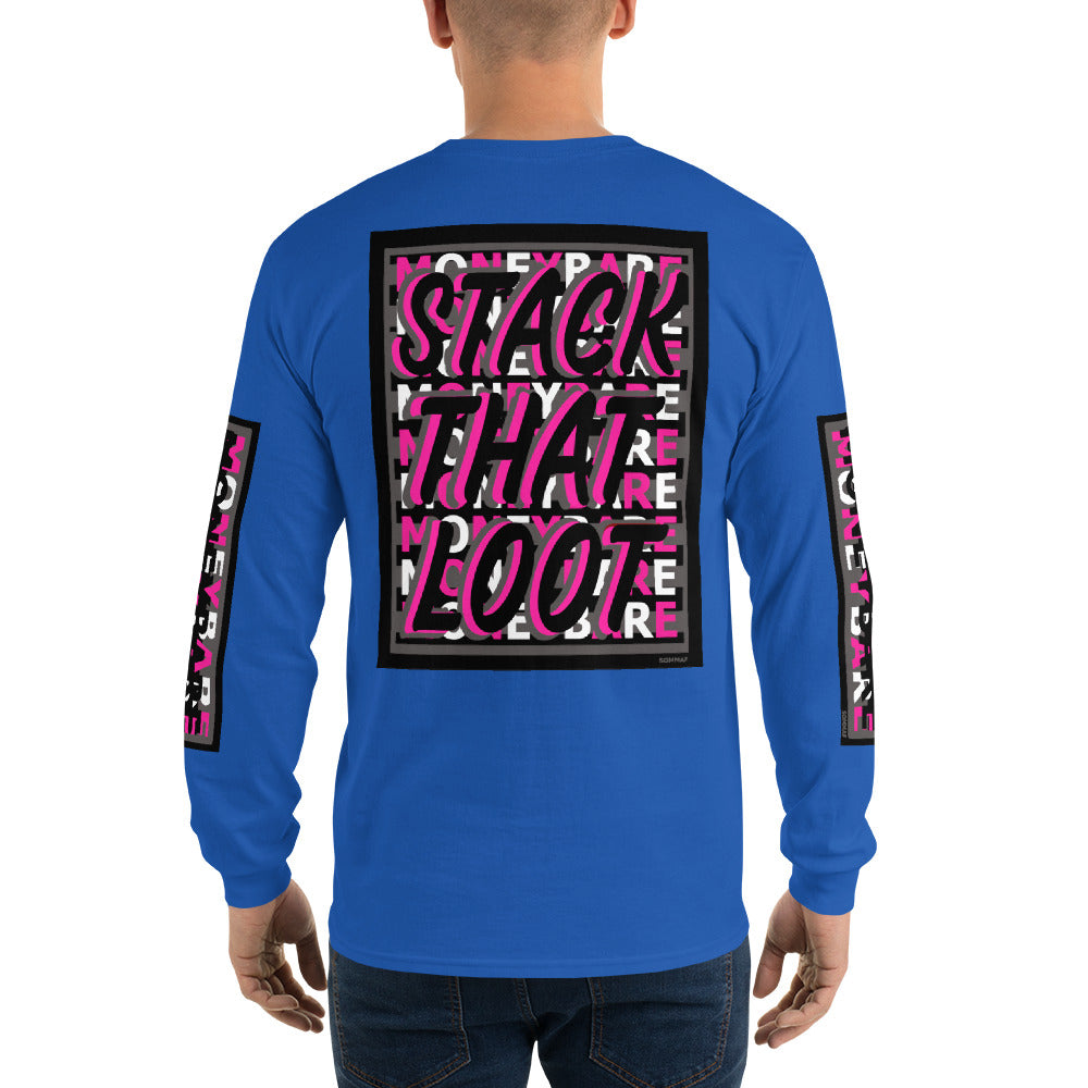 STL-1 Men’s Long Sleeve Shirt - Pink