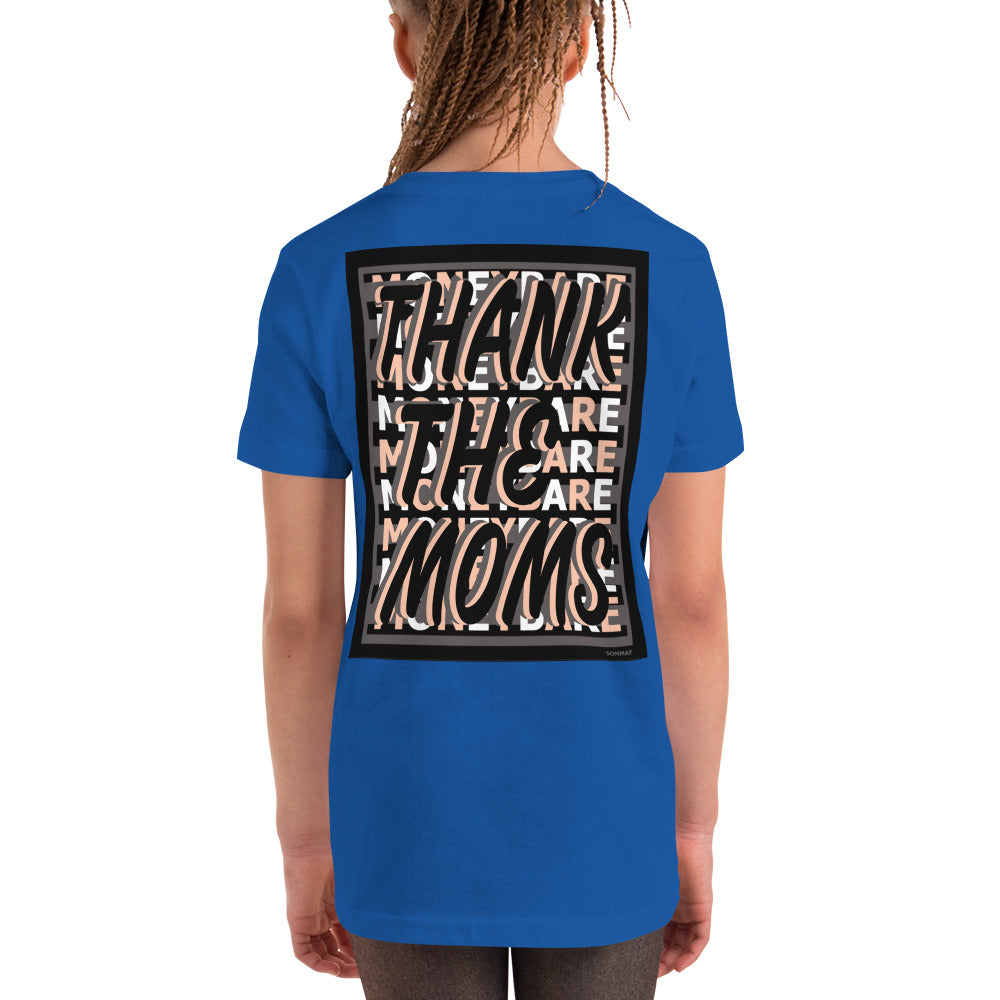 MONEYBARE TTM-1 Youth Short Sleeve Premium T-Shirt - Peach In Icon