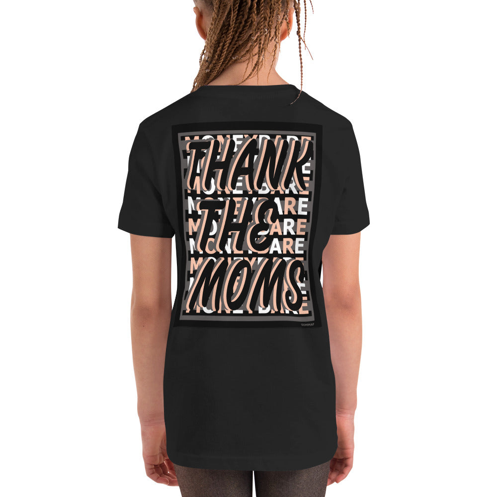 MONEYBARE TTM-1 Youth Short Sleeve Premium T-Shirt - Peach In Icon