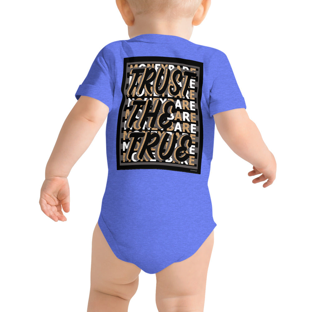 MONEYBARE TTT-1 Baby Bodysuit One-Piece Onesie - Sand