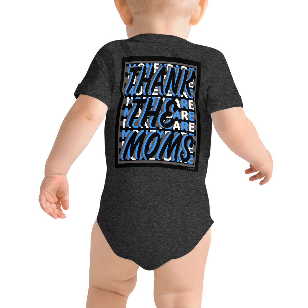 MONEYBARE TTM-1 Baby Bodysuit One-Piece Onesie - Aqua