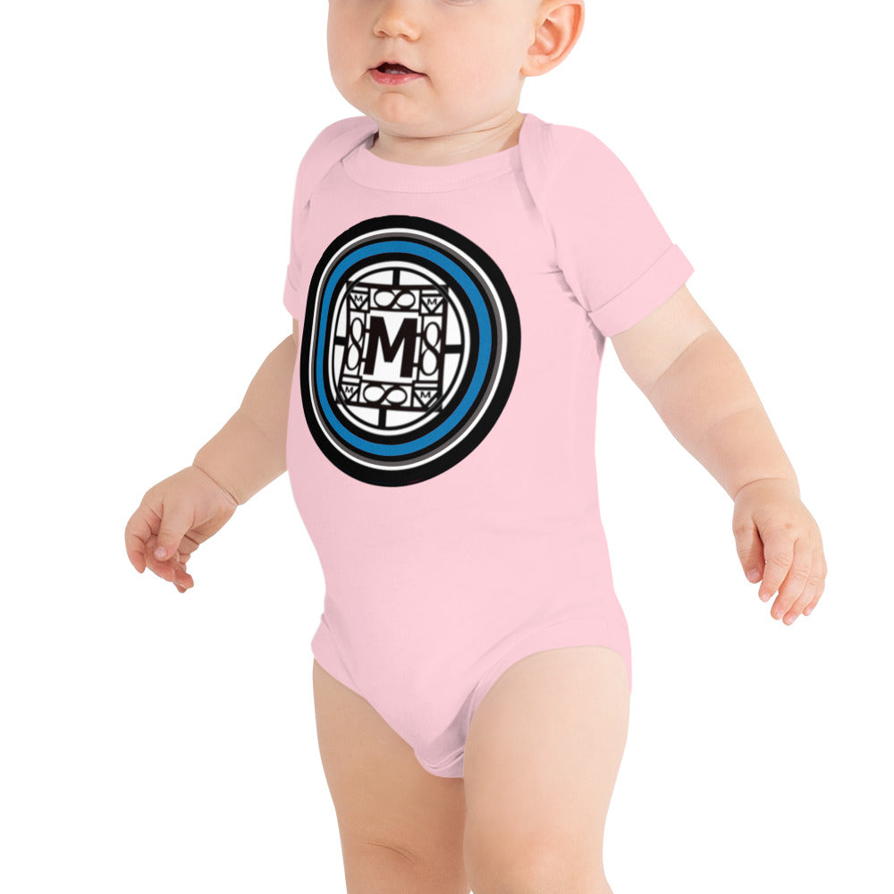 MONEYBARE TTT-1 Baby Bodysuit One-Piece Onesie - Blue