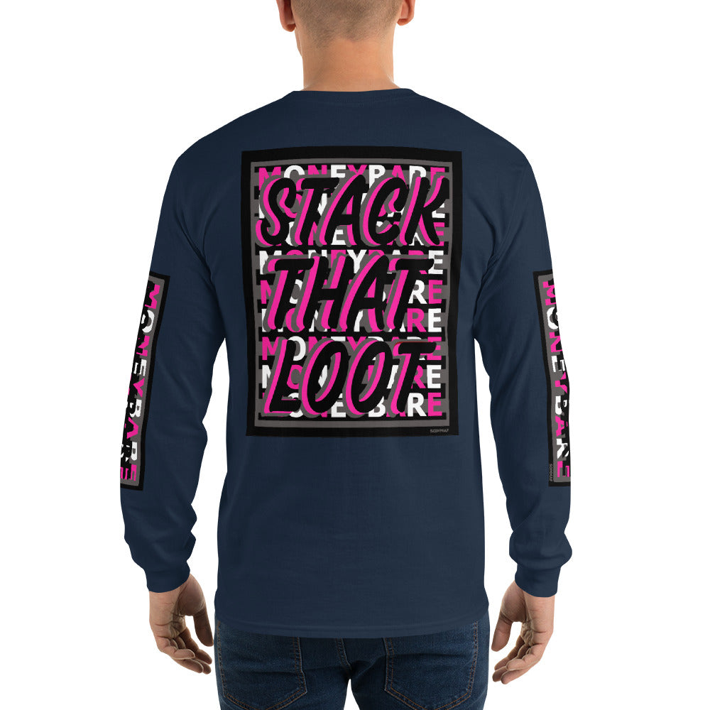 STL-1 Men’s Long Sleeve Shirt - Pink