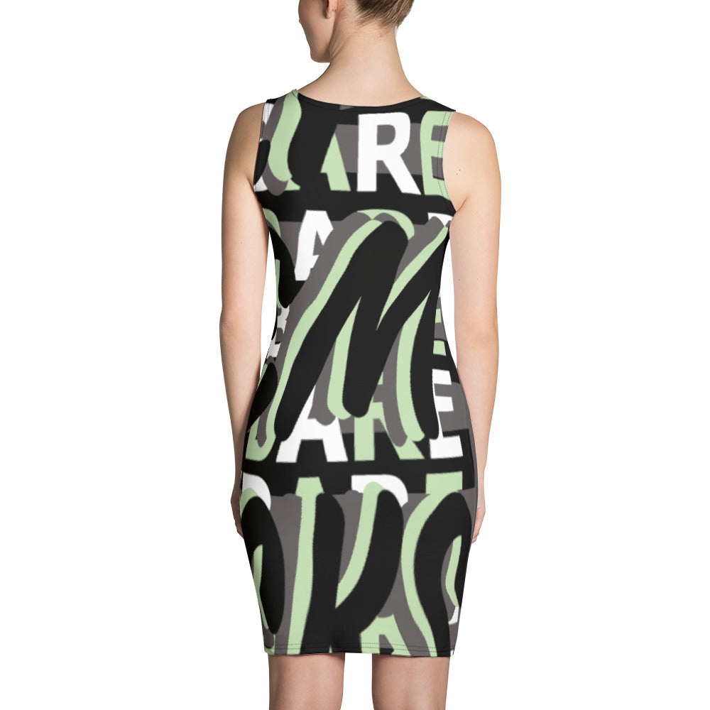 MONEYBARE Boss Fancy FTB-1 "Contouresque" Dress - Mint Green