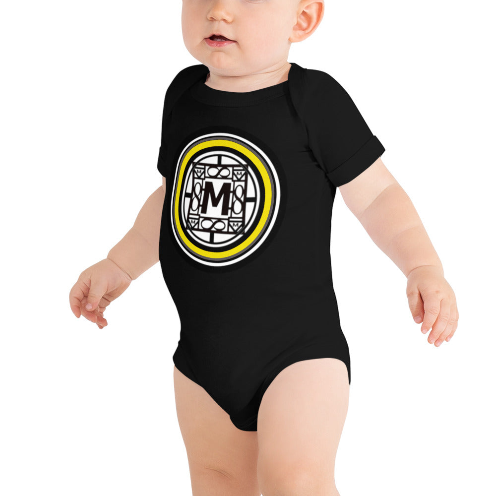 MONEYBARE N4TN-1 Baby Bodysuit One-Piece Onesie - Yellow In Icon