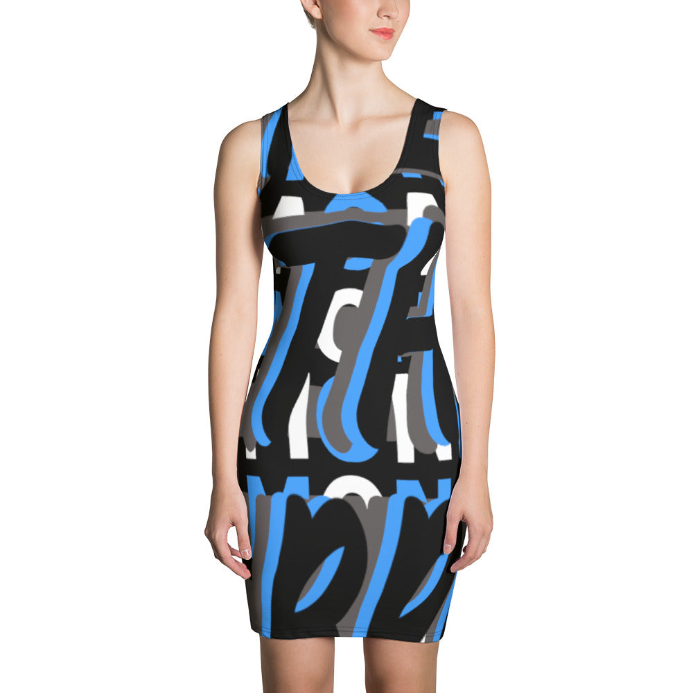 MONEYBARE Boss Fancy FTB-1 "Contouresque" Dress - Aqua